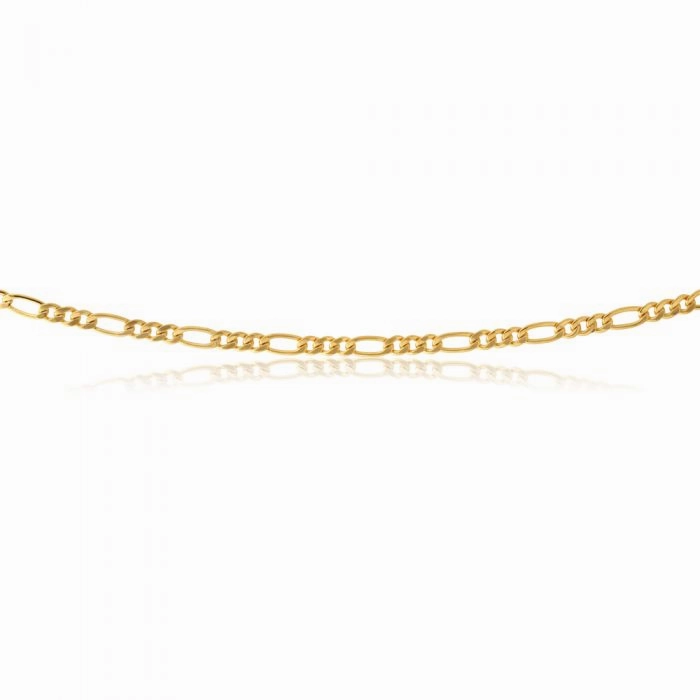 9ct Yellow Gold Copperfilled 50cm Figaro Chain