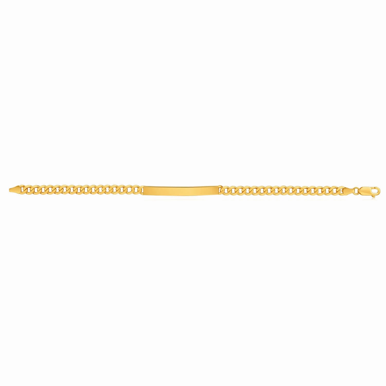 9ct Yellow Gold Curb 18.5cm ID Bracelet