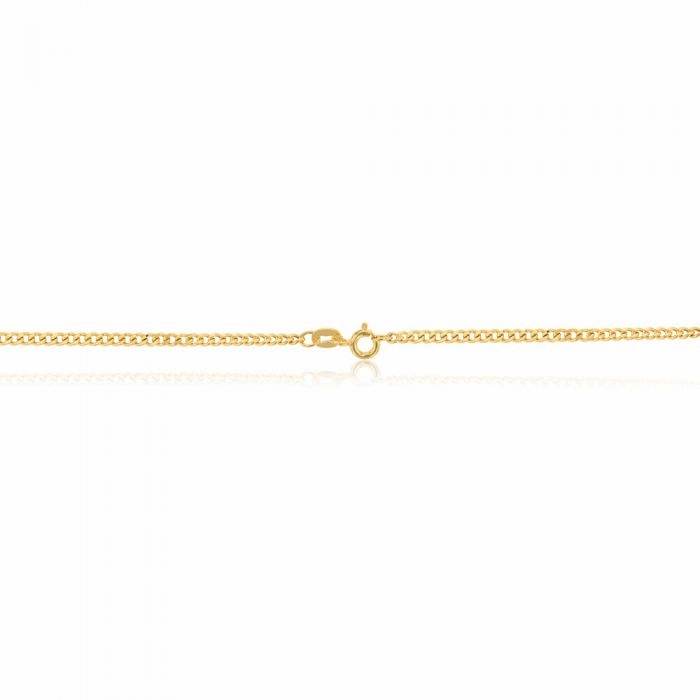 9ct Yellow Gold Curb 50cm 60 Gauge Chain