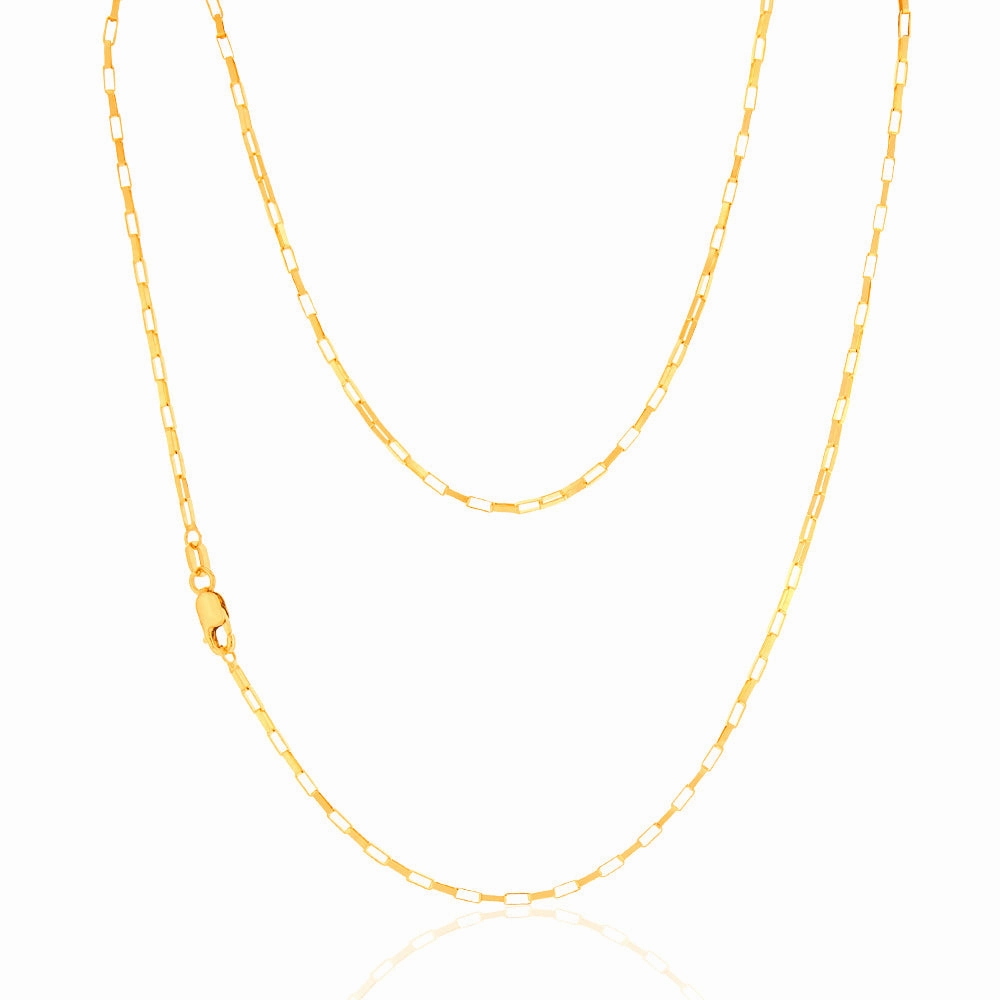 9ct Yellow Gold Fancy 26 Gauge 45cm Chain