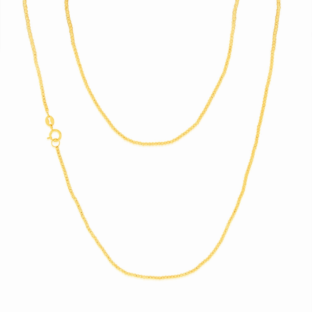 9ct Yellow Gold Fancy 45cm Chain
