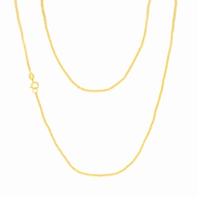 9ct Yellow Gold Fancy 45cm Chain