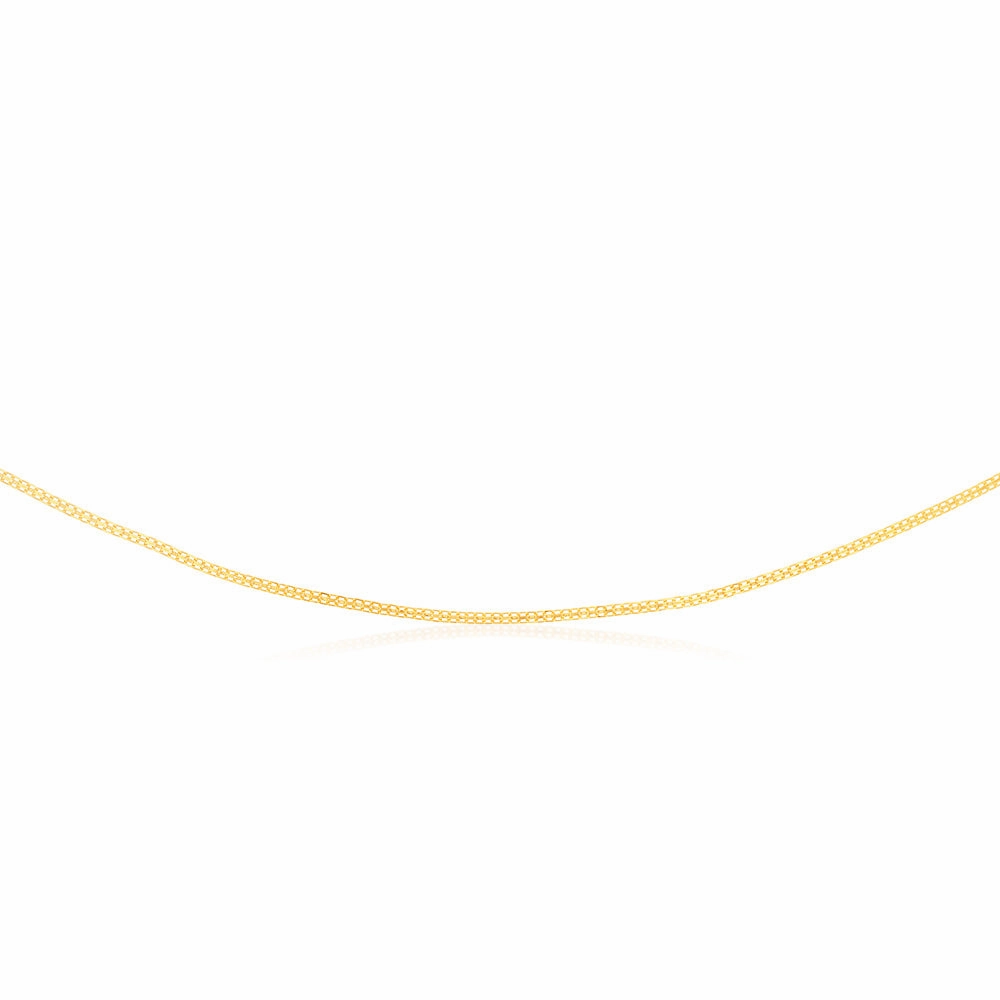 9ct Yellow Gold Fancy 45cm Chain