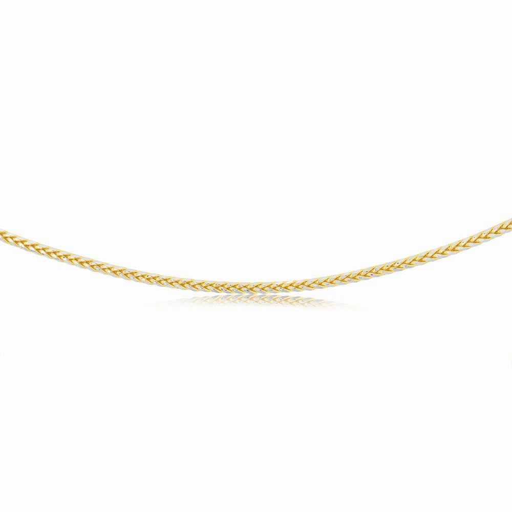 9ct Yellow Gold Fancy Two Tone 45cm Chain