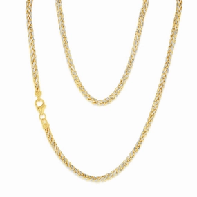 9ct Yellow Gold Fancy Two Tone 45cm Chain