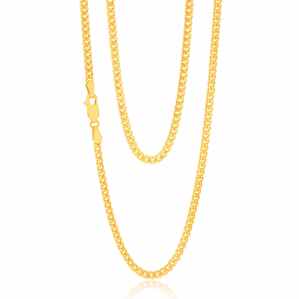9ct Yellow Gold Filled 50cm Curb Chain