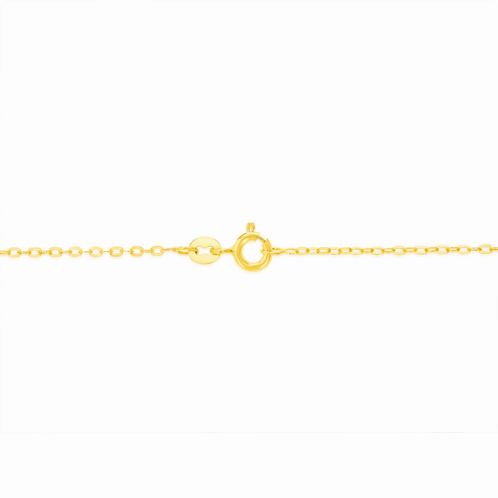 9ct Yellow Gold Fine Trace 35 Gauge 45cm Chain