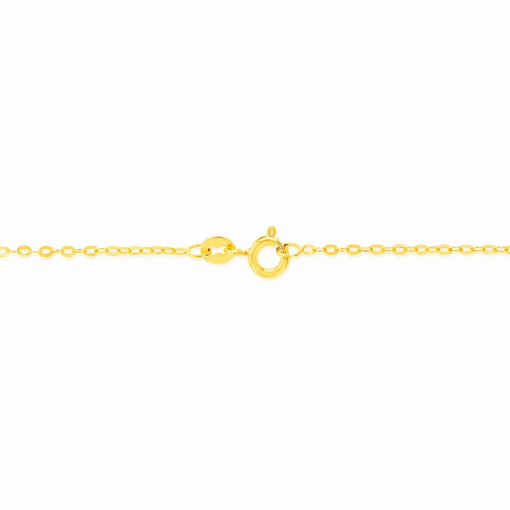 9ct Yellow Gold Fine Trace 35 Gauge 50cm Chain