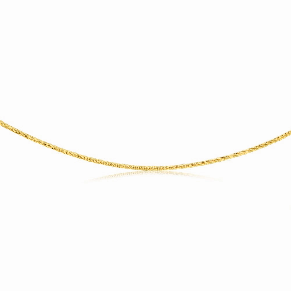 9ct Yellow Gold Omega 45cm Chain