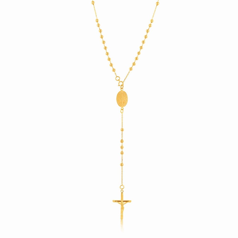 9ct Yellow Gold Rosary 40.60cm Chain