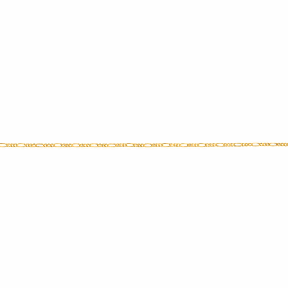 9ct Yellow Gold Silver Filled 45cm Figaro Chain 60 Gauge