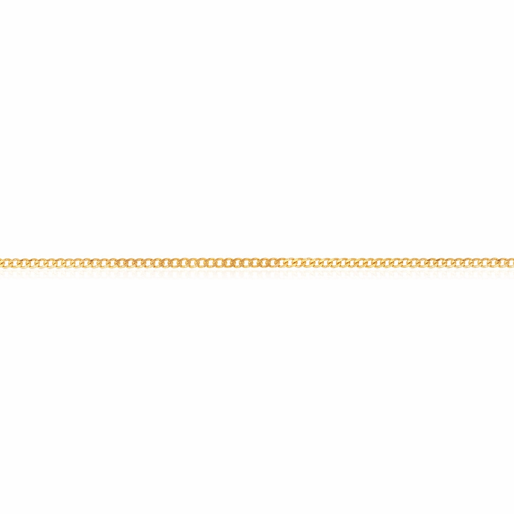 9ct Yellow Gold Silver Filled 70cm Curb Chain