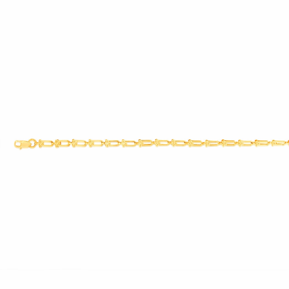 9ct Yellow Gold Silver Filled Fancy19cm Bracelet