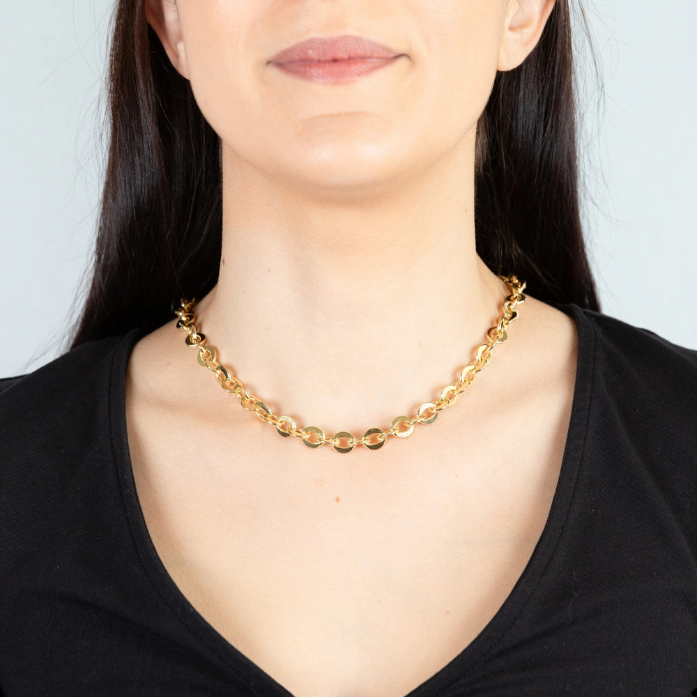 9ct Yellow Gold Silverfilled 200Gauge 45cm Chain