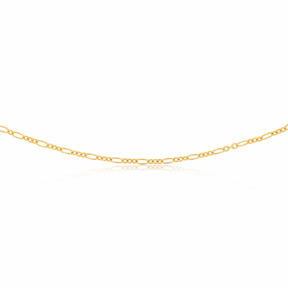 9ct Yellow Gold Silverfilled 80 Gauge 45cm Chain