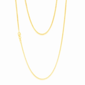 9ct Yellow Gold Silverfilled Fancy 50cm Chain