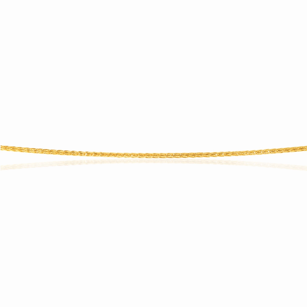 9ct Yellow Gold Wheat link Extender 47cm Chain 20gauge