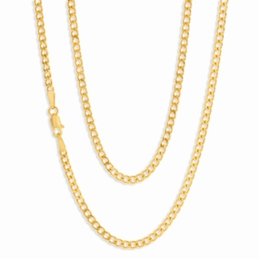 9ct Yellow Solid Gold 40cm 70 Gauge Curb Chain