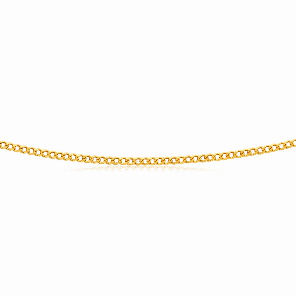 9ct Yellow Solid Gold 50cm 70 Gauge Curb Chain