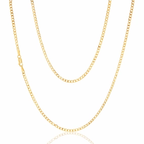 9ct Yellow Solid Gold 60 Gauge 50cm Chain
