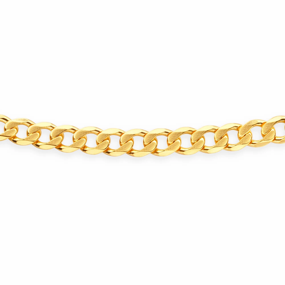 9ct Yellow Solid Gold 60cm 250 Gauge Curb Chain