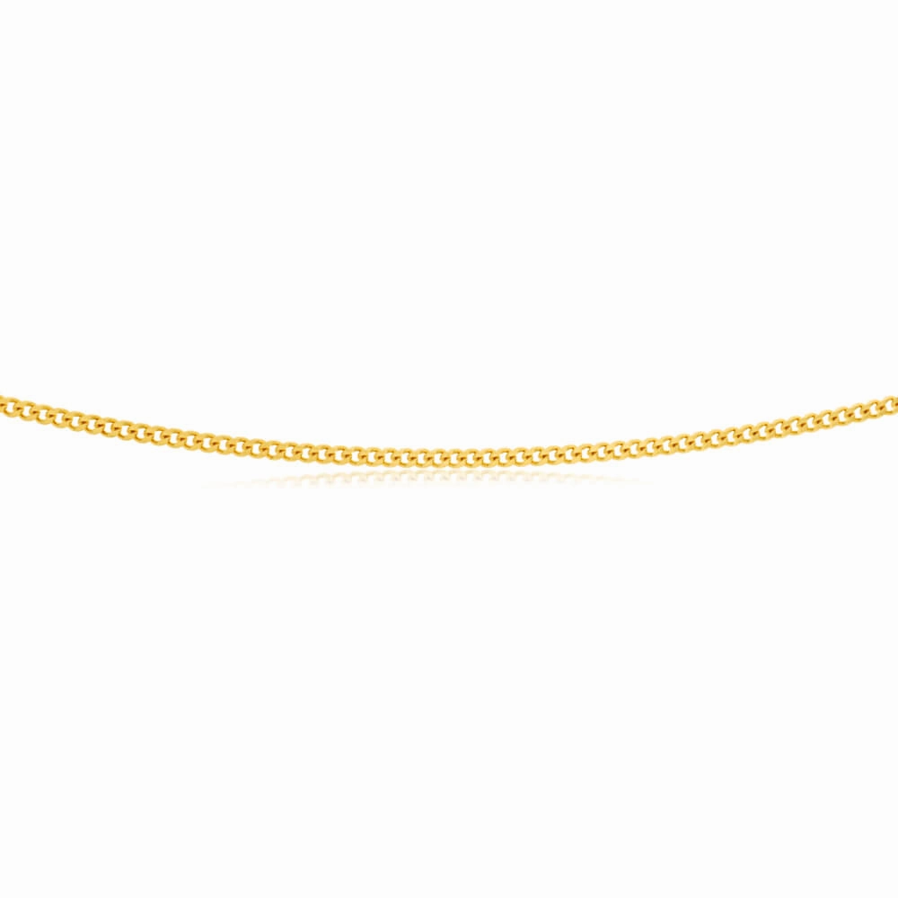 9ct Yellow Solid Gold Curb "Colt" Chain