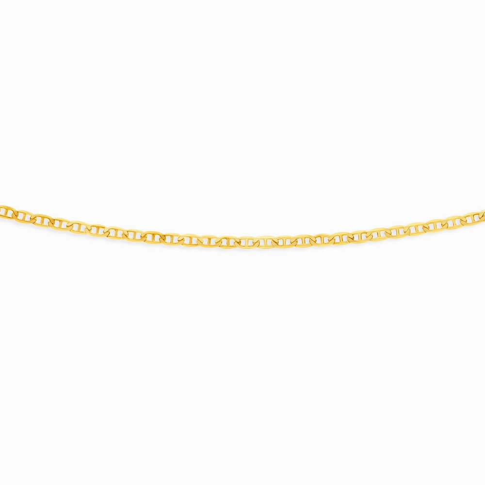 9ct Yellow Solid Gold Gorgeous Anchor 55cm Chain