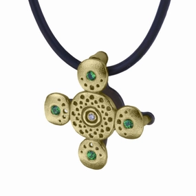 Alex Sepkus Circle Cross Pendant Necklace - M-26