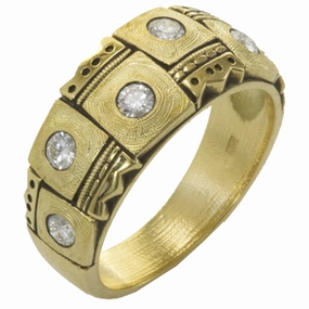 Alex Sepkus Crowned Heads Dome Ring - R-159D