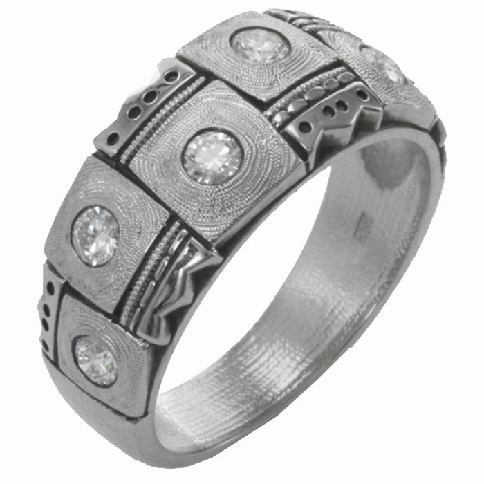 Alex Sepkus Crowned Heads Dome Ring - R-159PD