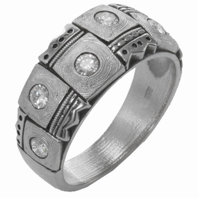 Alex Sepkus Crowned Heads Dome Ring - R-159PD