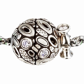 Alex Sepkus Diamond Open Oval Ball Clasp - M-9PC