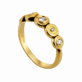 Alex Sepkus Lilly Pad Diamond Ring - R-210D