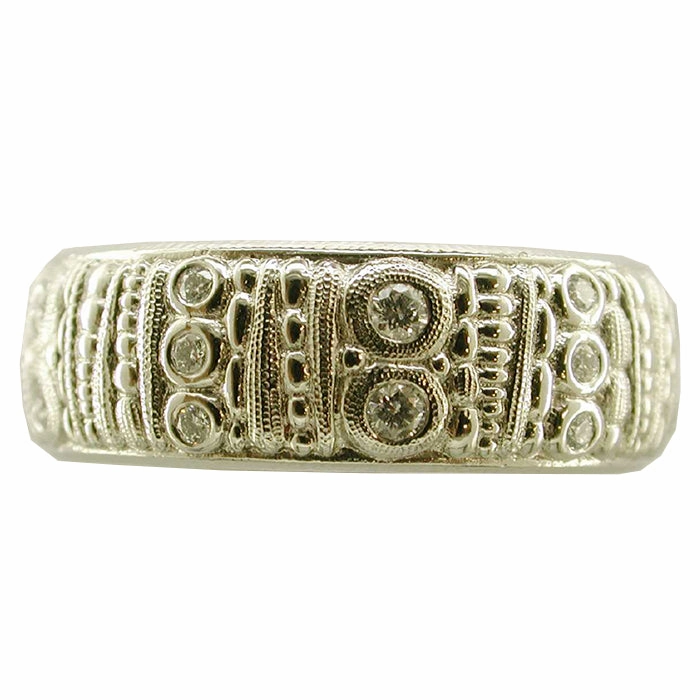 Alex Sepkus Platinum Carved Band - R-22P