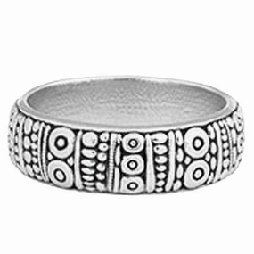 Alex Sepkus Platinum Carved Band - R-22PM