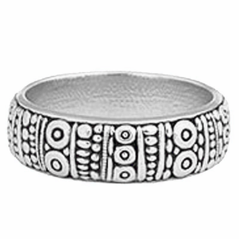 Alex Sepkus Platinum Carved Band - R-22PM
