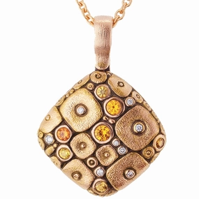 Alex Sepkus Soft Mosiac Pendant Necklace - M-46RDC