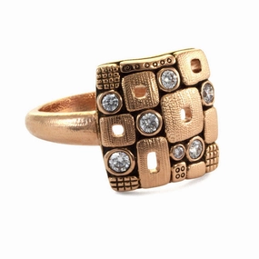 Alex Sepkus Square Windows Dome Ring - R-158RD