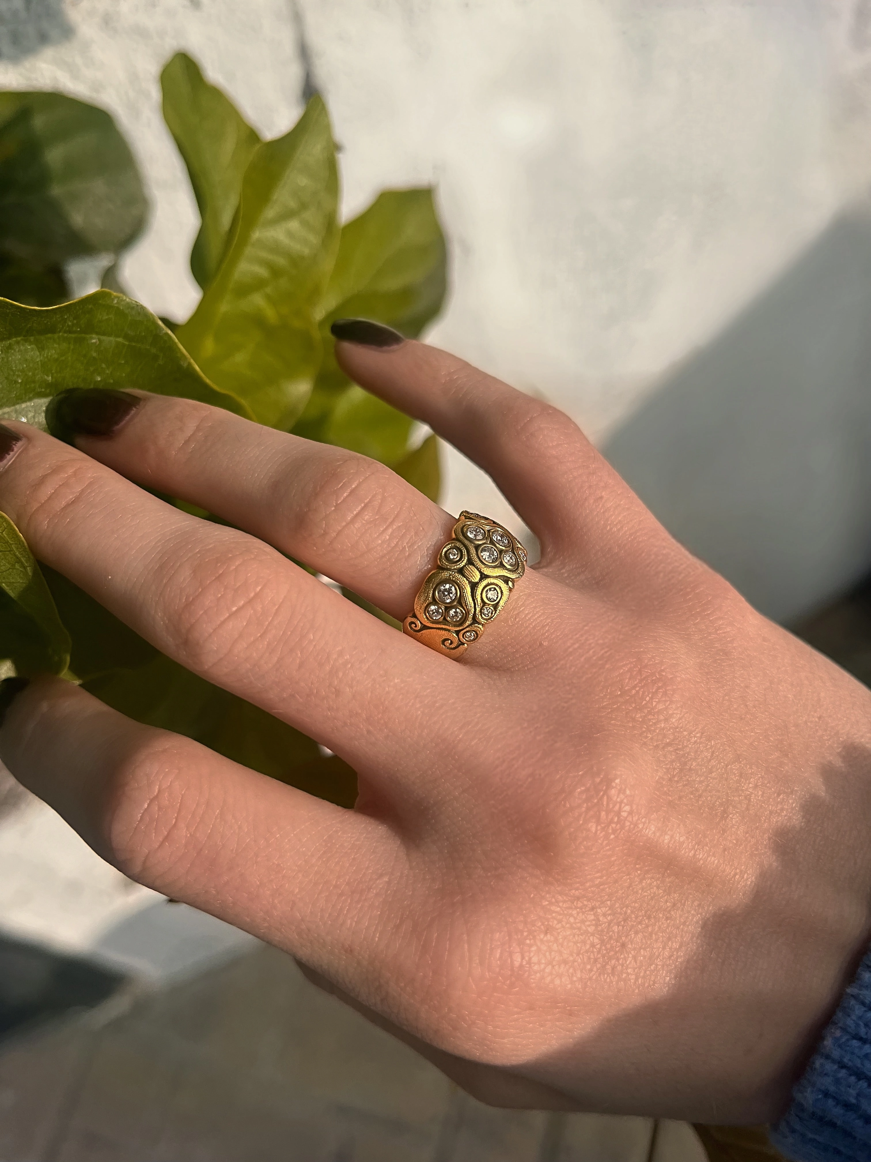 Alex Sepkus Swirling Water Dome Ring - R-86D