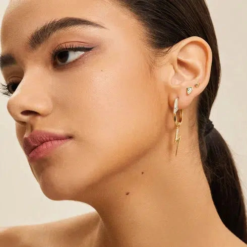 Ania Haie Gold Arrow Abalone Stud Earrings