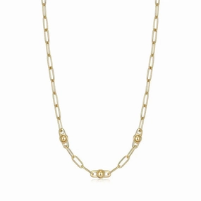 Ania Haie Gold Orb Link Chunky Chain Necklace