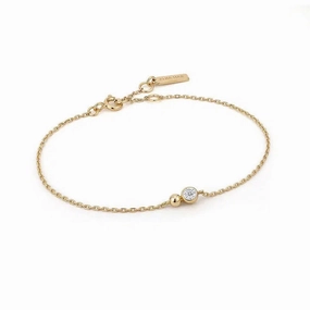 Ania Haie Gold Orb Sparkle Chain Bracelet