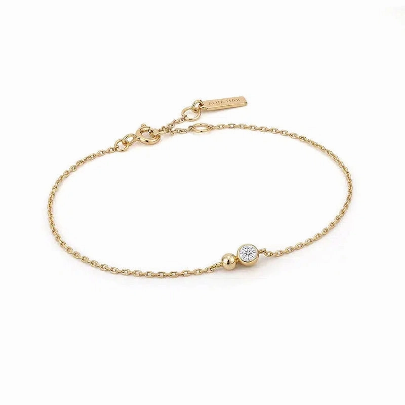 Ania Haie Gold Orb Sparkle Chain Bracelet