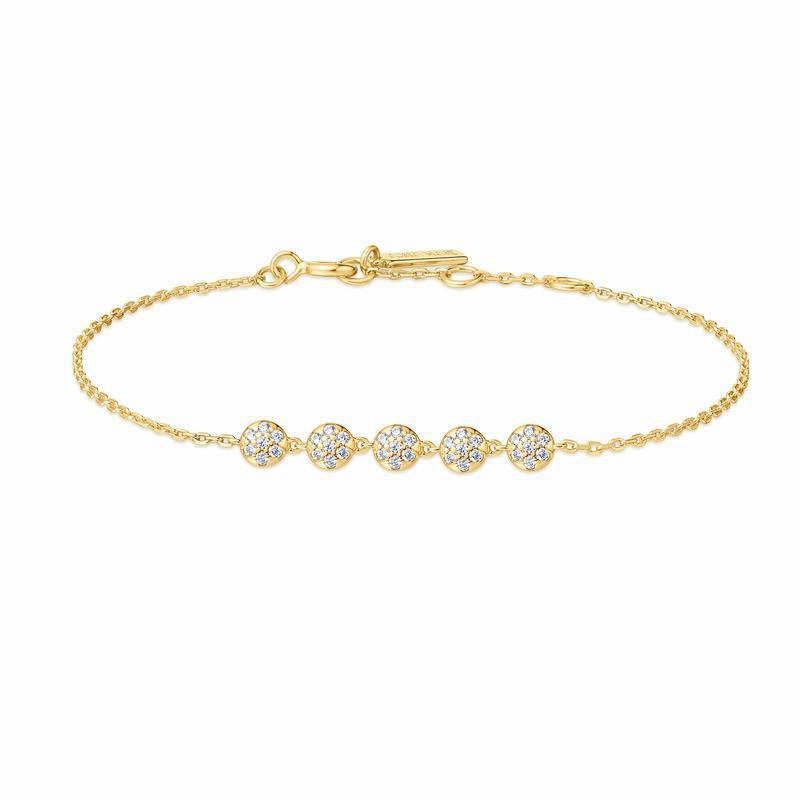 Ania Haie Gold Pav Multi Beaded Chain Bracelet