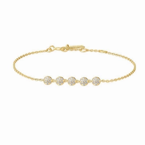 Ania Haie Gold Pav Multi Beaded Chain Bracelet
