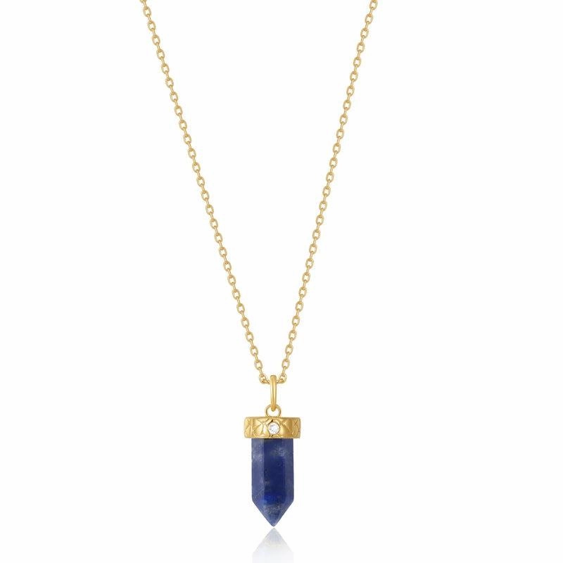Ania Haie Lapis Point Pendant Necklace
