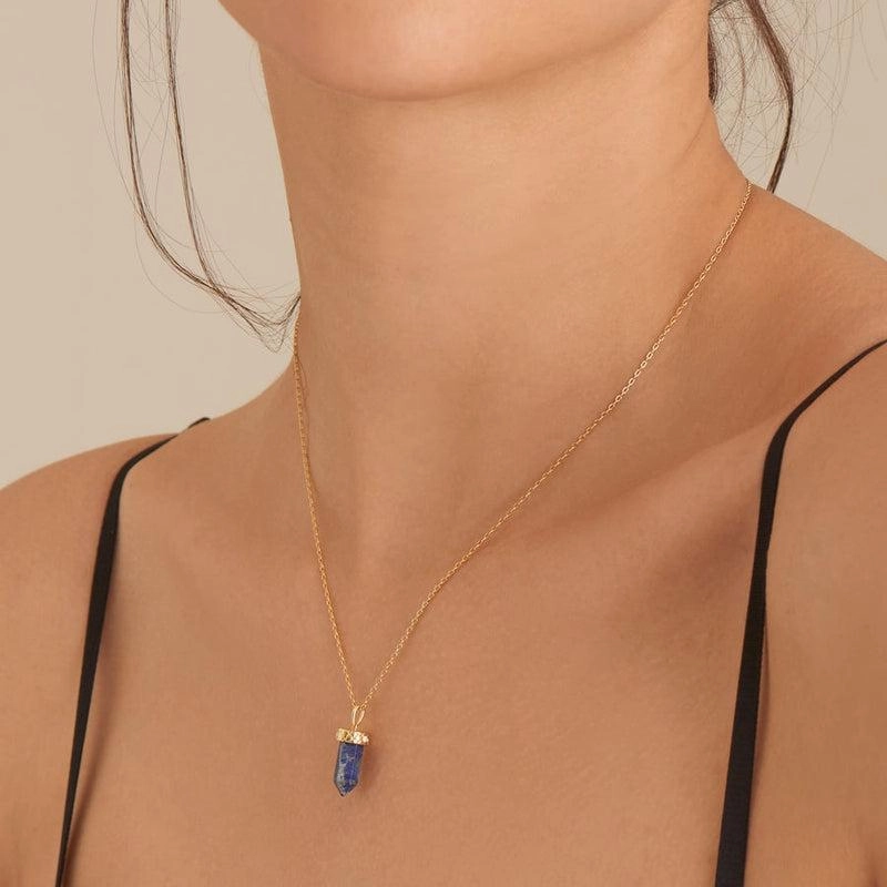 Ania Haie Lapis Point Pendant Necklace
