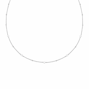 Ania Haie Silver Disc Station Necklace