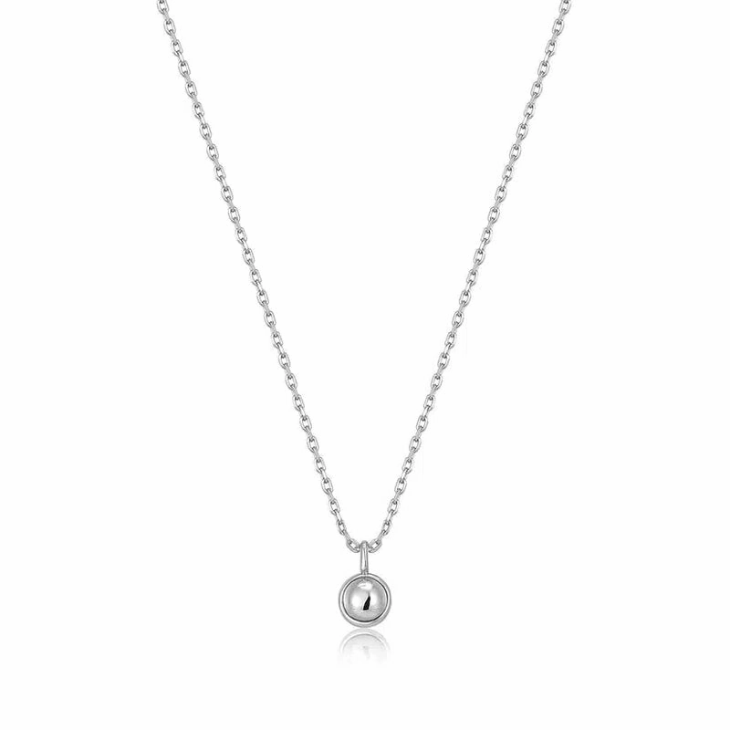 Ania Haie Silver Orb Drop Pendant Necklace