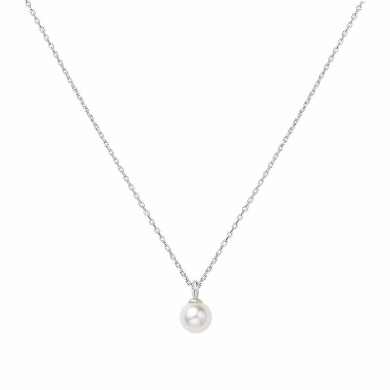 Ania Haie Silver Pearl Drop Pendant Necklace